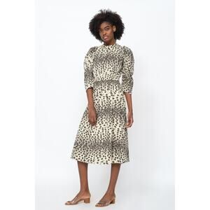 Sea‎ New York Leo Animal Print Midi Dress Size 12 New with Tags